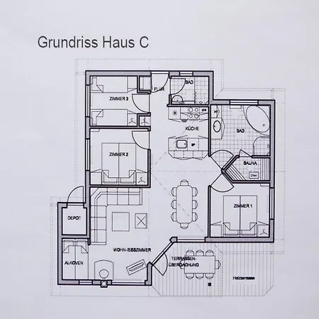 Grobenbrode Split-wing House アパート